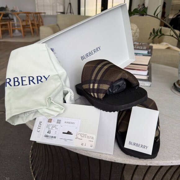 Burberry Men's MF Trek Slide Sandal, Olive Green, Sizes 44, 45 - Picture 8 of 11